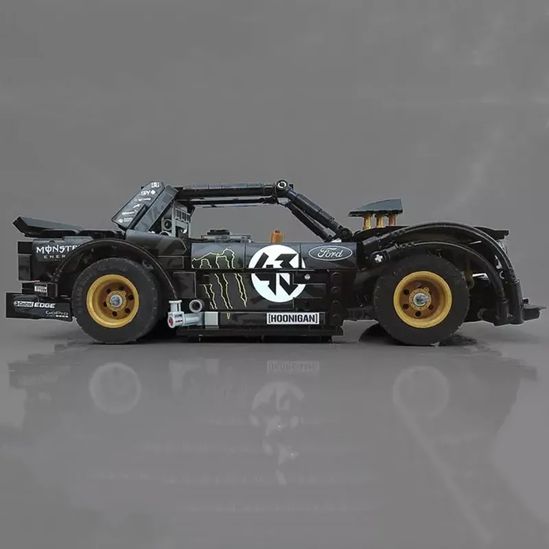 2019 новый мс Ford Mustang Hoonicorn РТР дрейф автомобиль fit дизайн MOC 27623 конструкторные блоки