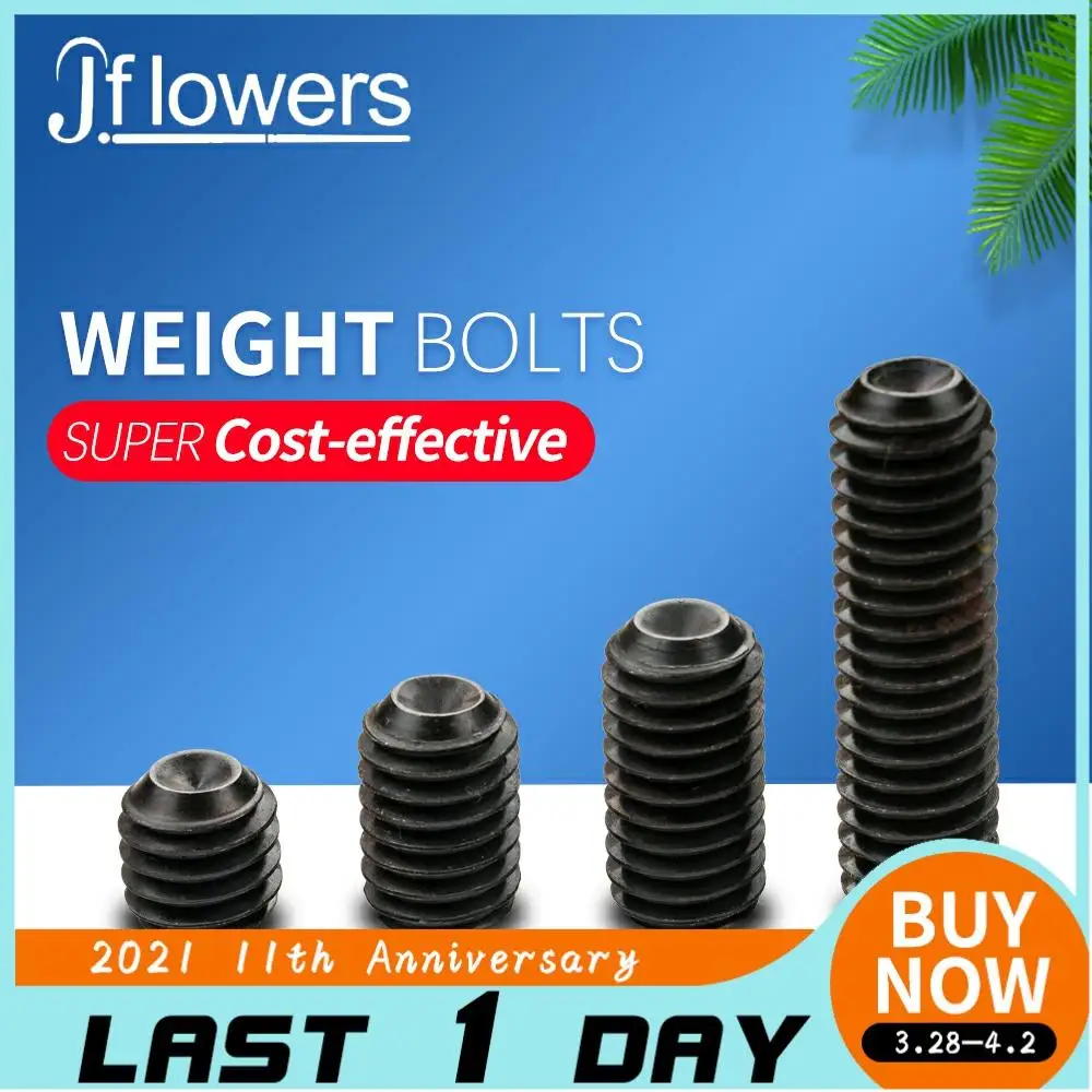 

JF J-flowers Weight Bolt Adjust Weight 0.2/0.4/0.5/1.1oz Iron Material 4 Pieces of Screw Adjustable Billiard Accessories
