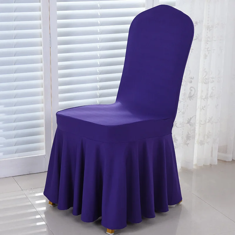 Однотонные полноразмерные чехлы на сиденья универсальные стулья для вечерние