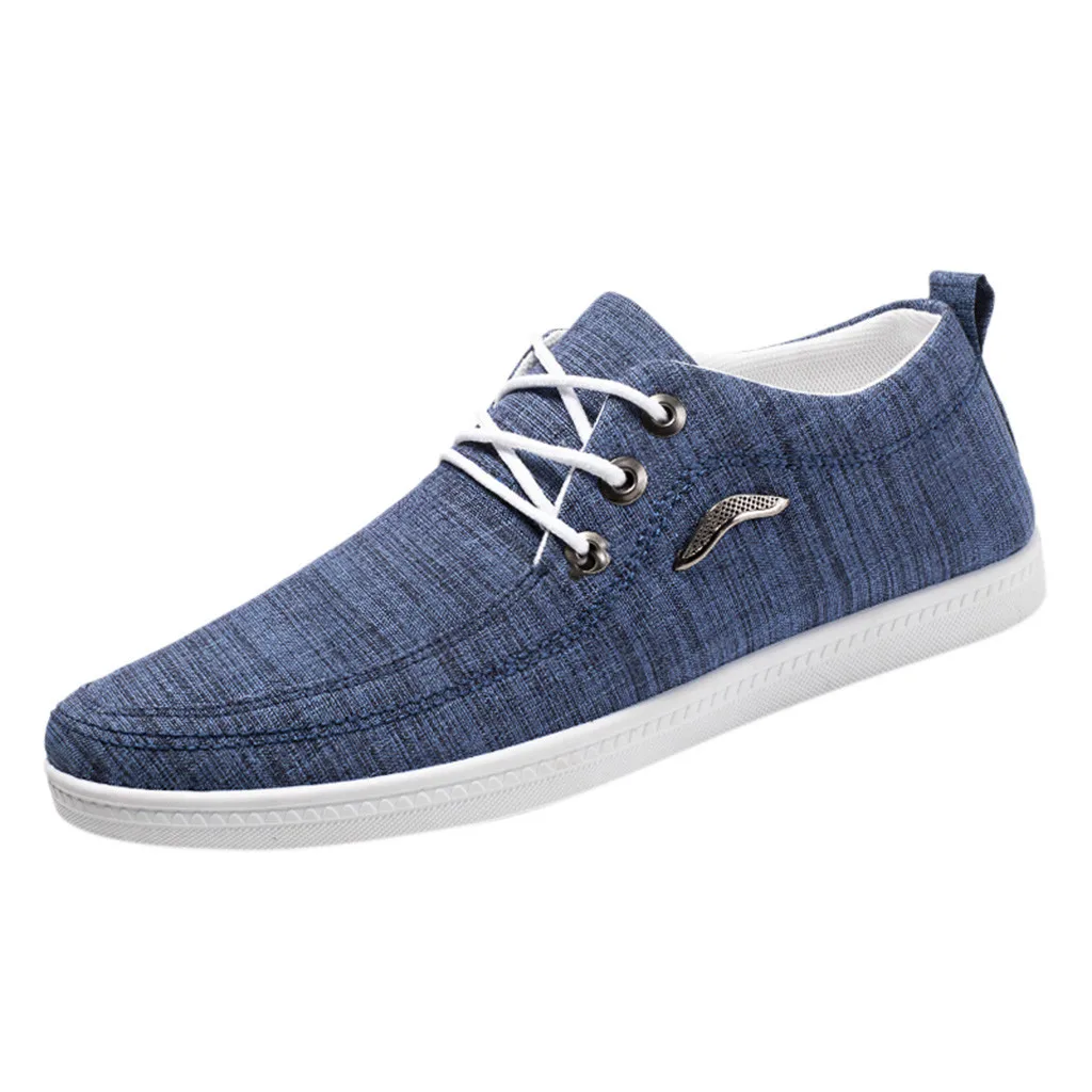 Уличная Мужская парусиновая обувь трендовые кроссовки дышащая Спортивная на