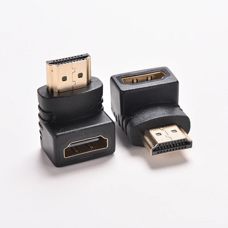 1 шт. прямоугольный адаптер HDMI для кабеля штекер-гнездо ТВ-разъем 270 90 градусов HDTV |