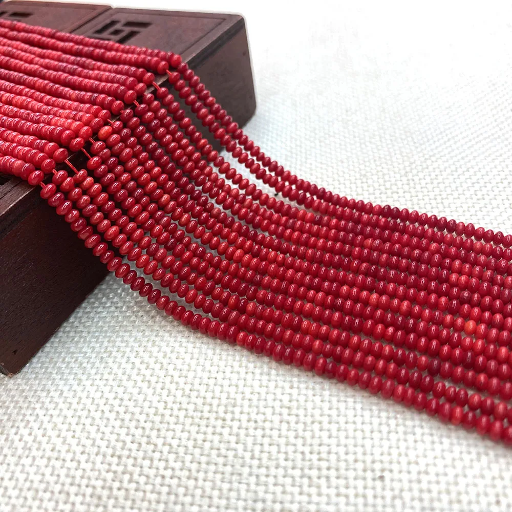 

Artificial Synthetic Coral Beads Red Beads Shaped Straight Hole Small Beads DIY Creation Jewelry Charm Fashion Necklace Bracelet
