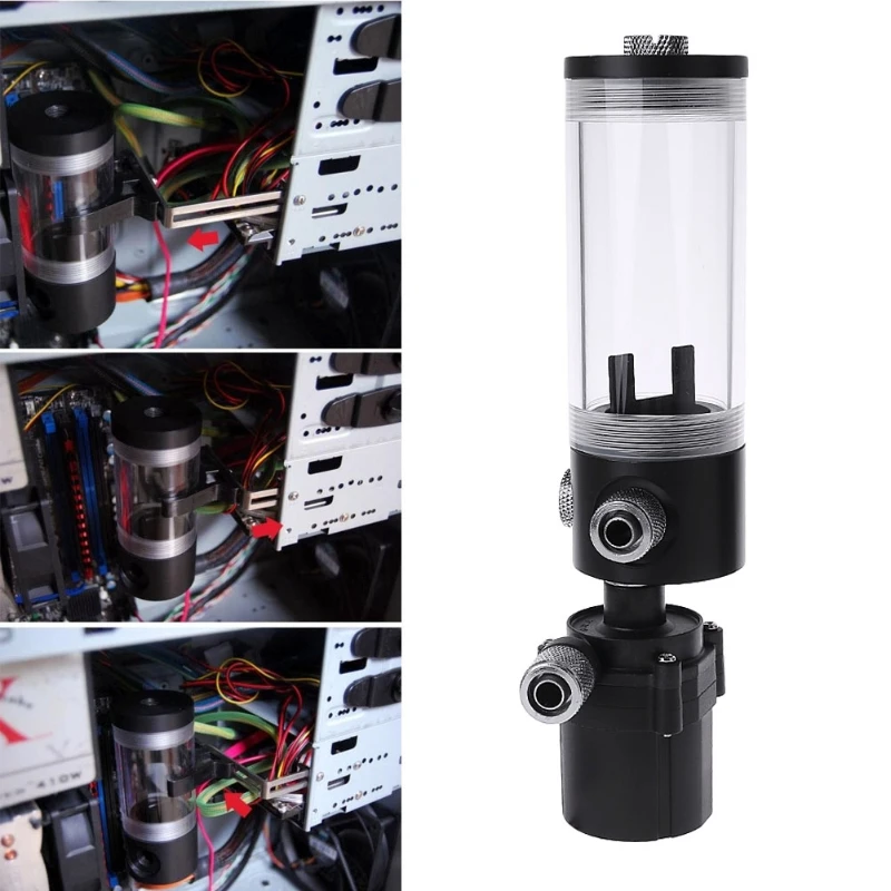 

2020 New 140mm Cylinder Water tank SC600 Pump Computer Water Cooling Radiator 600L/H