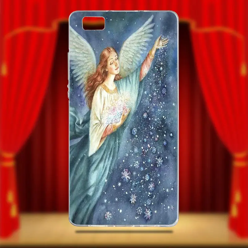 Мягкий ТПУ мобильный чехол для телефона huawei P8 P9 P10 P20 Lite mate 10 Pro Y5 Y6 II Y7 Honor 6X7X9 ангелы