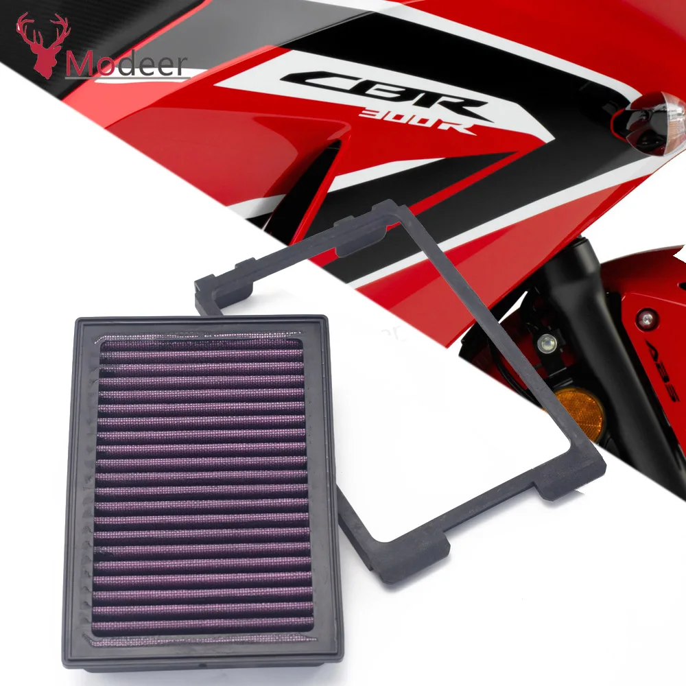 

For HONDA CBR300 CBR300F CBR 300 ABS 2015-2019 CBR300R 2015-2020 Motorcycle High Flow Air Filter Cleaner Reuseful Element