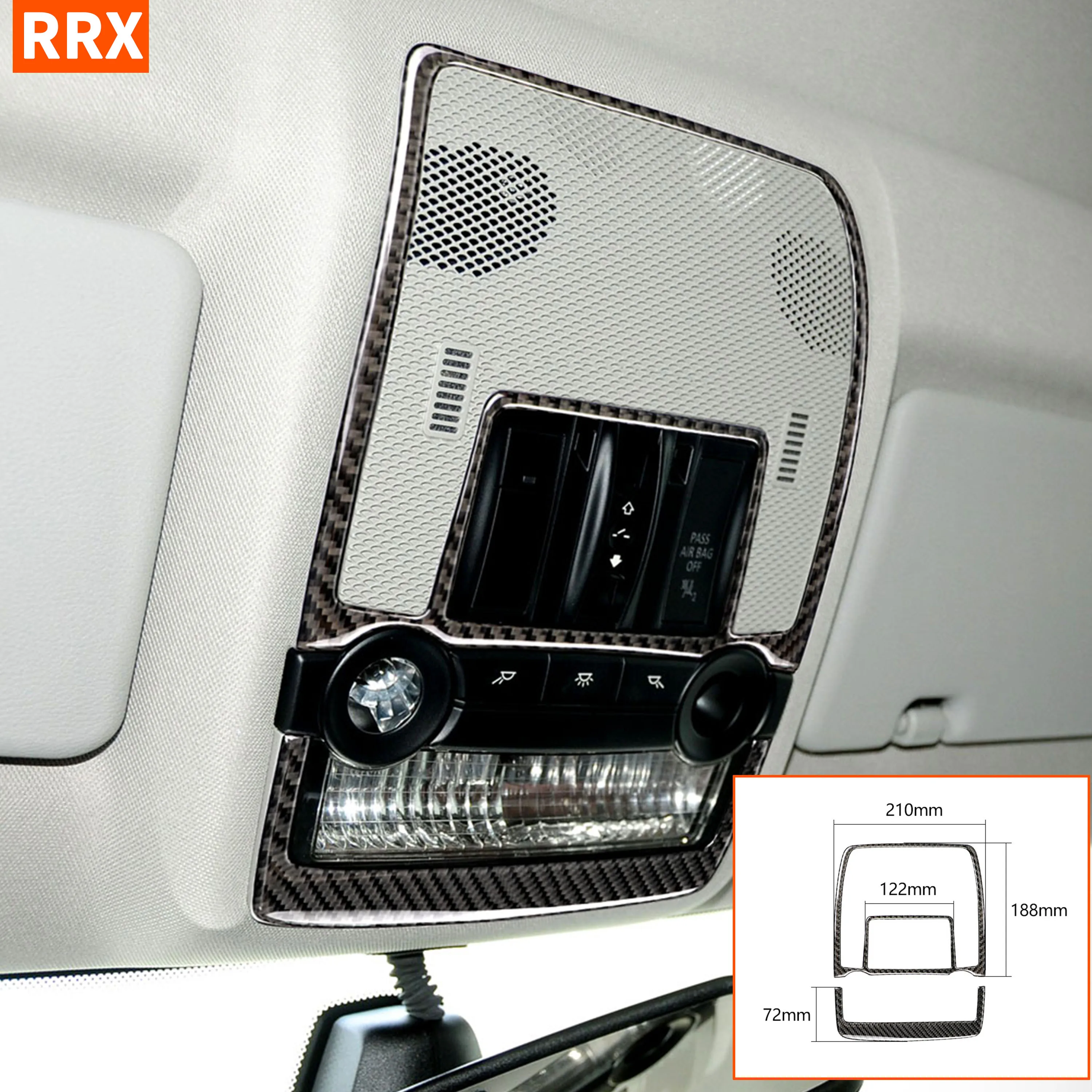 Для BMW X5 E70 X6 E71 2008 2013 углеродного волокна Накладные акцент световая панель для