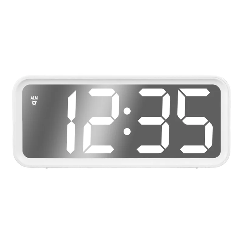 Будильник с большими цифрами и дисплеем светодиодсветодиодный электронные