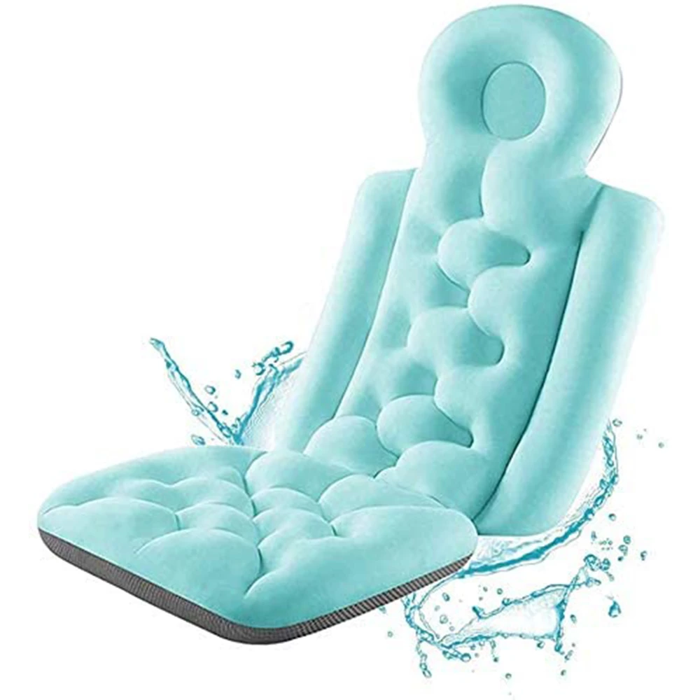 

Bath Pillow Comfortable Cushion Spa Bathing Pad Bathtub Cushion Non-Slip Waterproof Neck & Back Relax Bathroom Supply