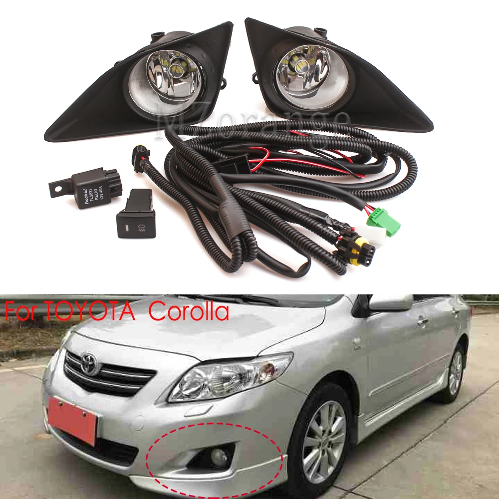 1 комплект противотуманная фара в сборе яркие противотуманные фары для Защитные