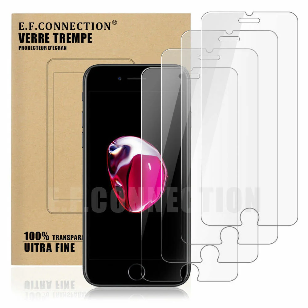 

LOT Vitre protection VERRE Tremp film cran For iphone 8,7,6 S 5,XR,X,11 Pro Max,SE