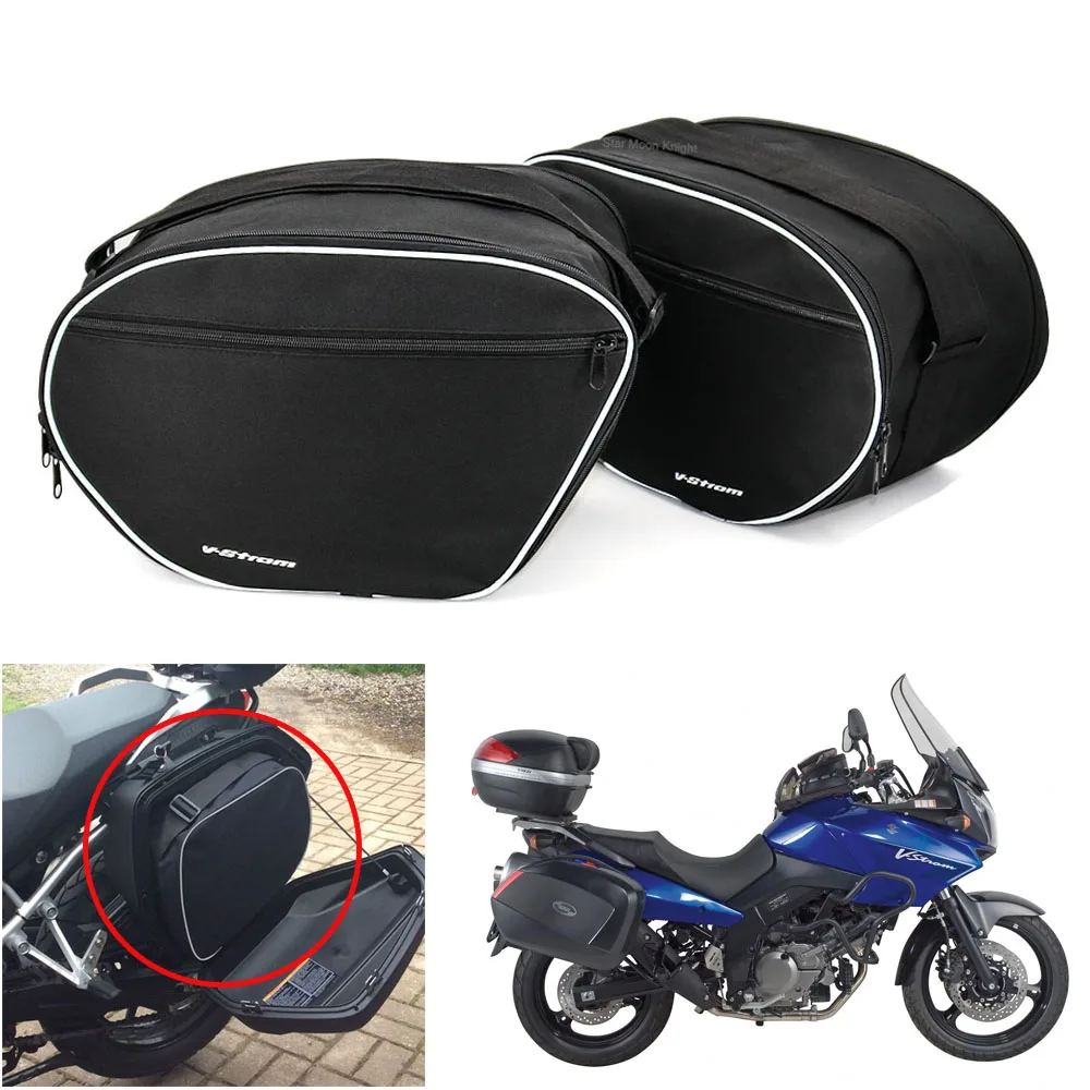 

Для SUZUKI V-STROM DL1000 DL 1000 V дополнительный DL650 2014-2020 мотоциклетные сумки для багажа расширяемые Внутренние Сумки для багажника черные