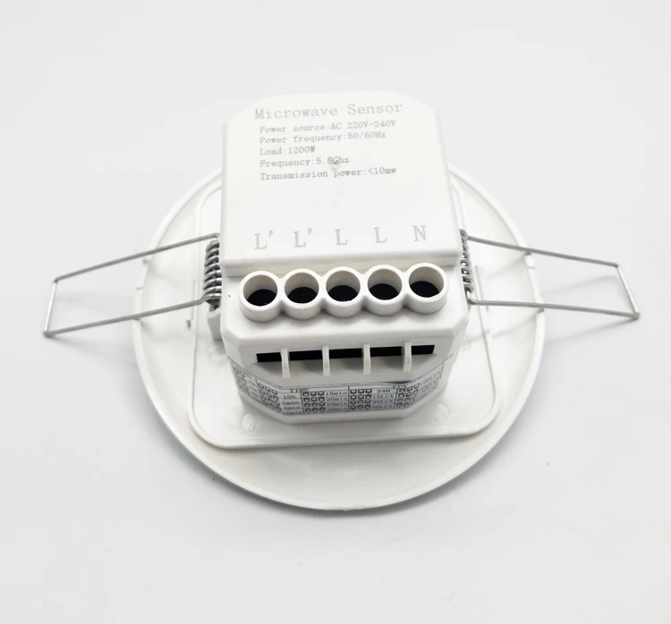 Dial code microwave radar embedded ceiling sensor switch human body hotel engineering 110-240v 10A | Обустройство дома