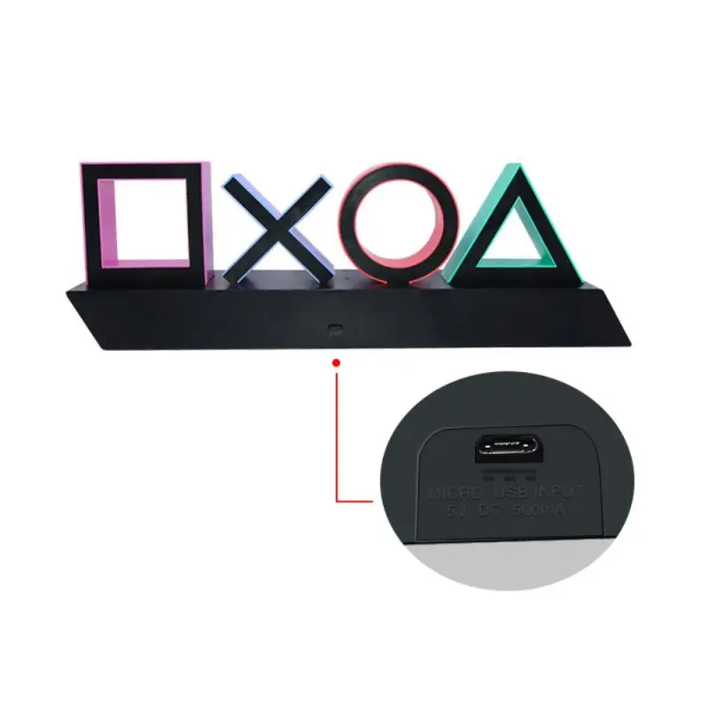

Colorful Game Icon Lamp USB Power/Battery Powered Sound Control Neon Sign Light KTV Wall Decoration Commercial Lighting