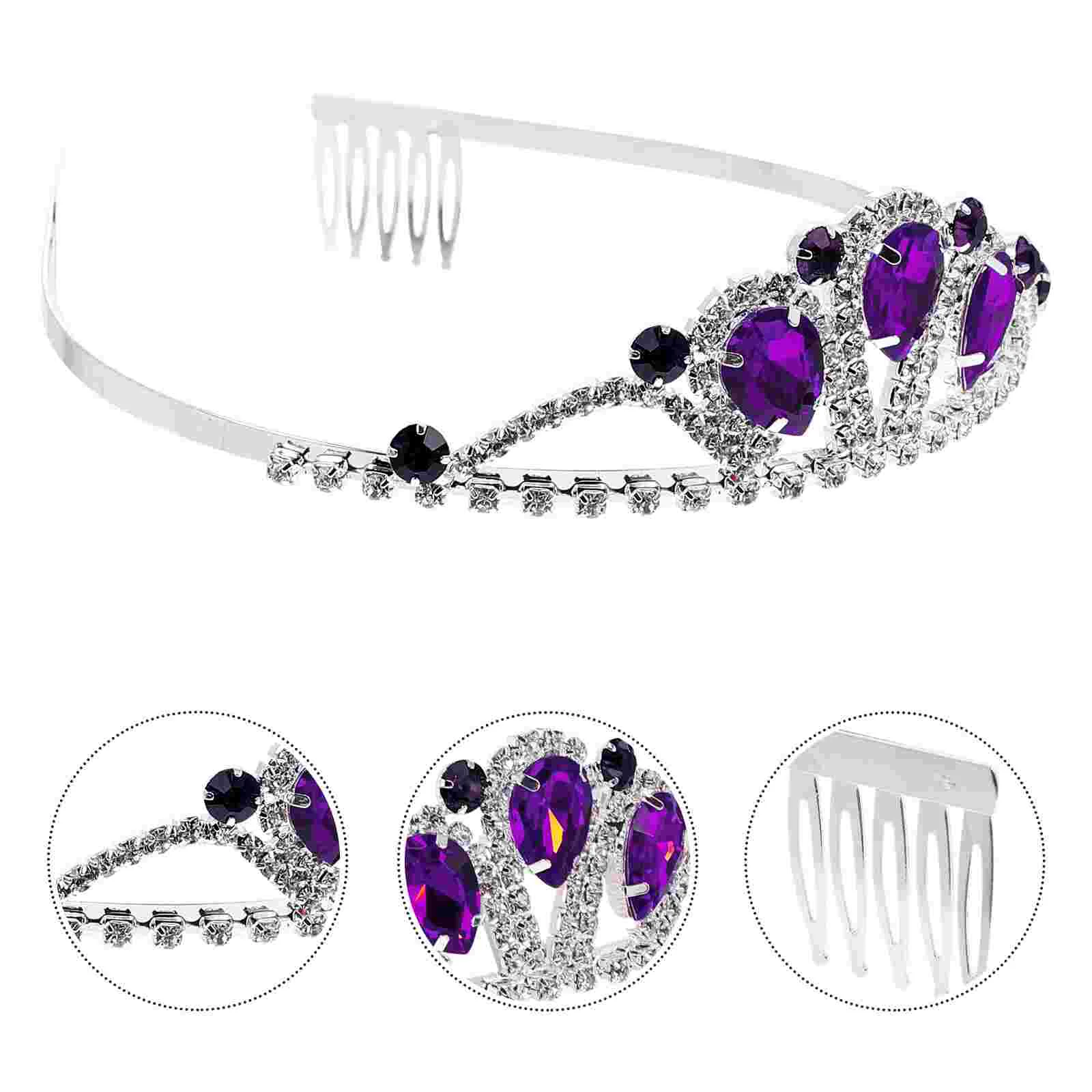 

1 шт.; Изысканные вечерние короны для девочек; Креативные стразы; Декор в виде короны тиары