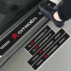 4 шт., Защитная Наклейка на порог автомобильной эмблемы для Citroen C1 C2 C3 C4 C5 C6 C8 Picasso AX BX CX DS DS3 DS4 DS5 2CV C-Zero