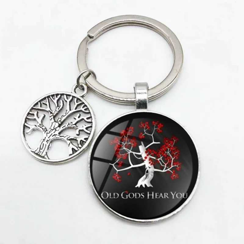 

Fashion Personality Keychain Tree of Life Eternal Tree Oil Painting Keychain Pendant Please take me home