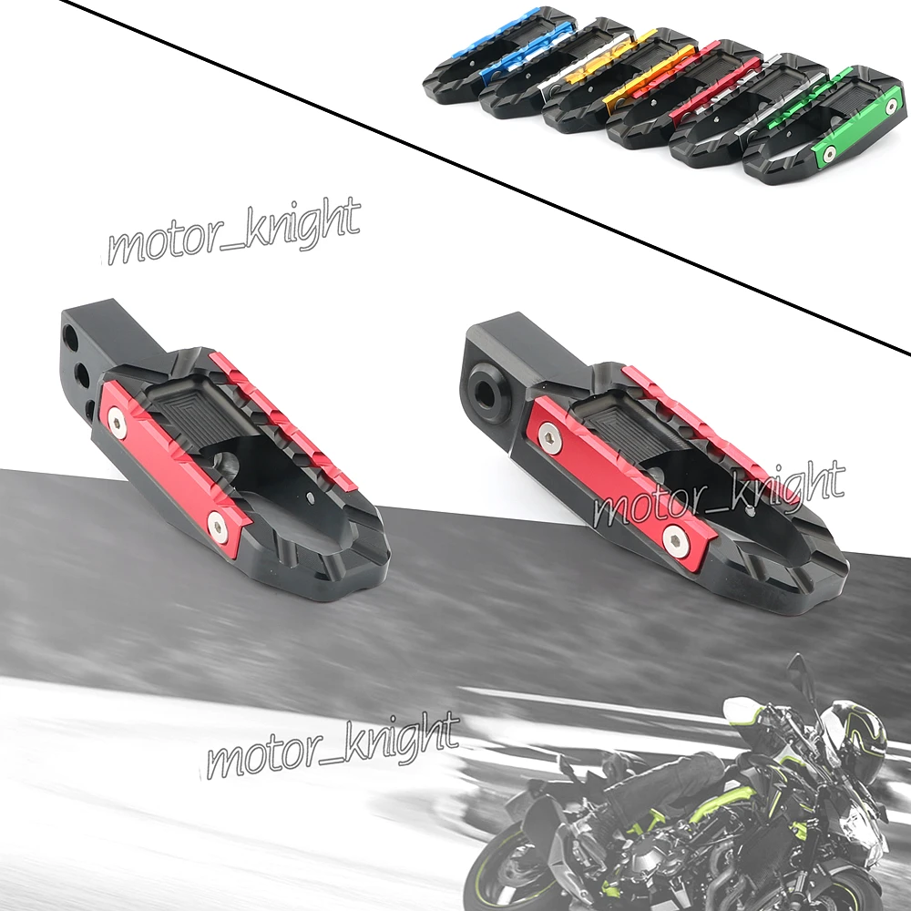 

Алюминиевые Задние подножки CNC, подножки, аксессуары для Kawasaki Z900 Z900RS Z650 Z400 Z125 NINJA400 NINJA125 ZZR1400 NINJA250