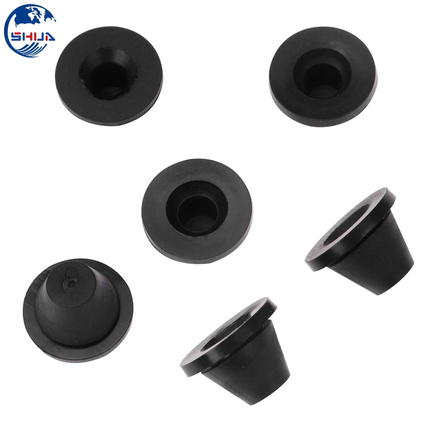 6 шт. резиновые боковые обложки для мотоцикла черные прокладки Harley Touring Electra Glide Road