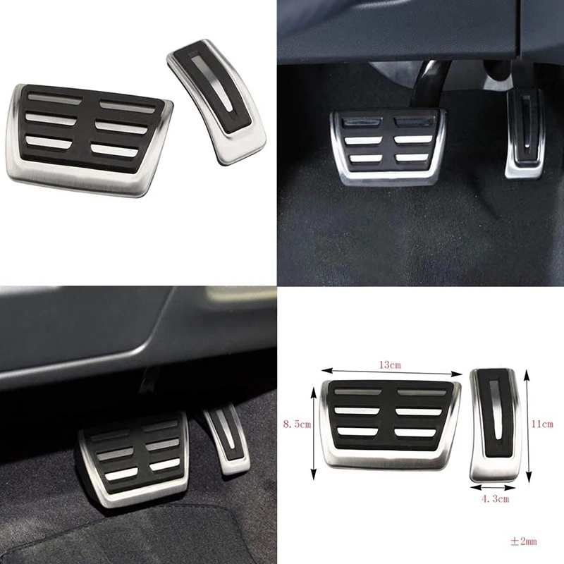 

Top!-Car Accelerator Brake Rest Pedal Cover for - A8 2019 2020 2021 Foot Rest Fuel Brake Pedal Cover Set