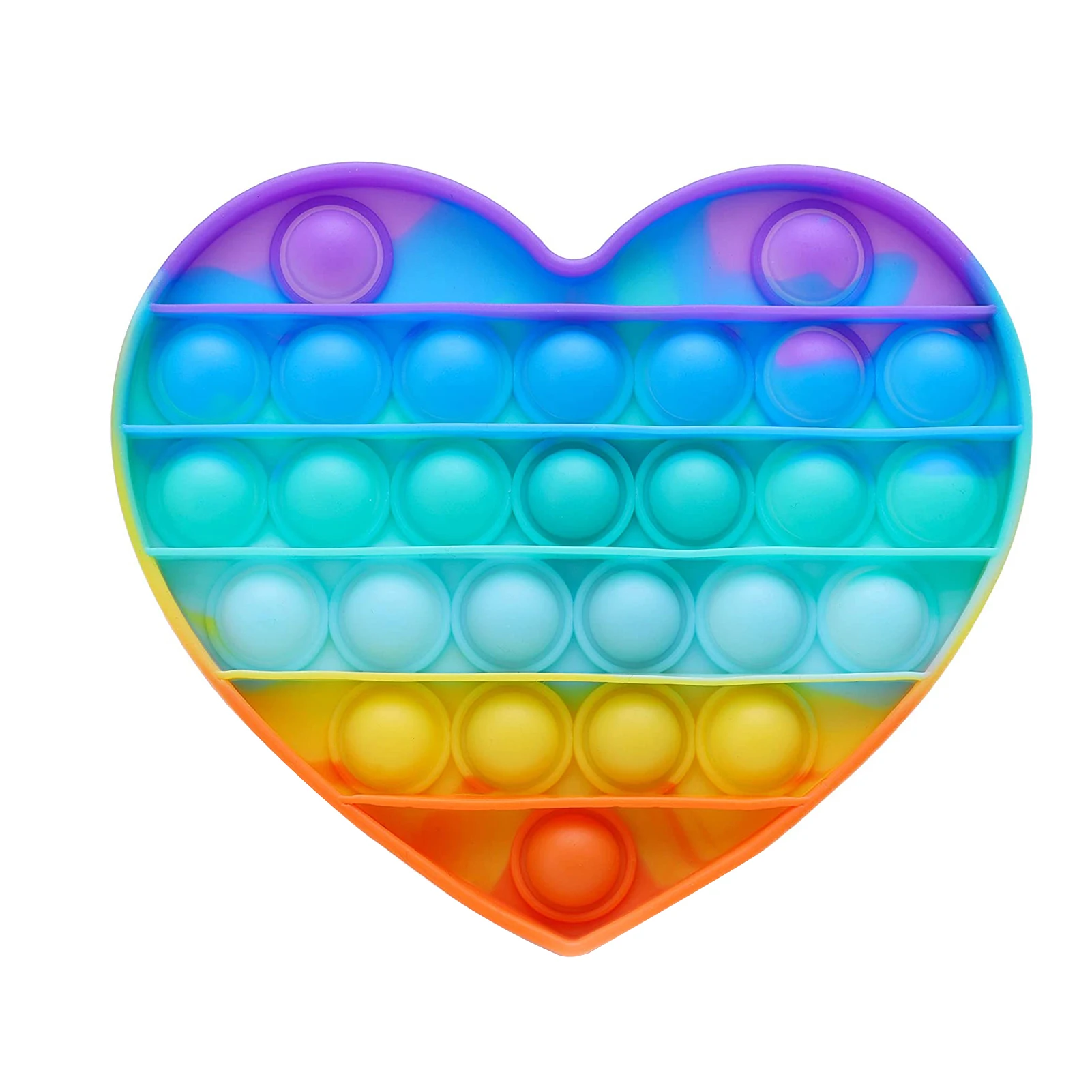 

Rainbow Funny Popsit Push Bubble Sensory Toy Squeeze Stress Reliever Hand Toys Fidget Toy Antistress Toys For Adult Children