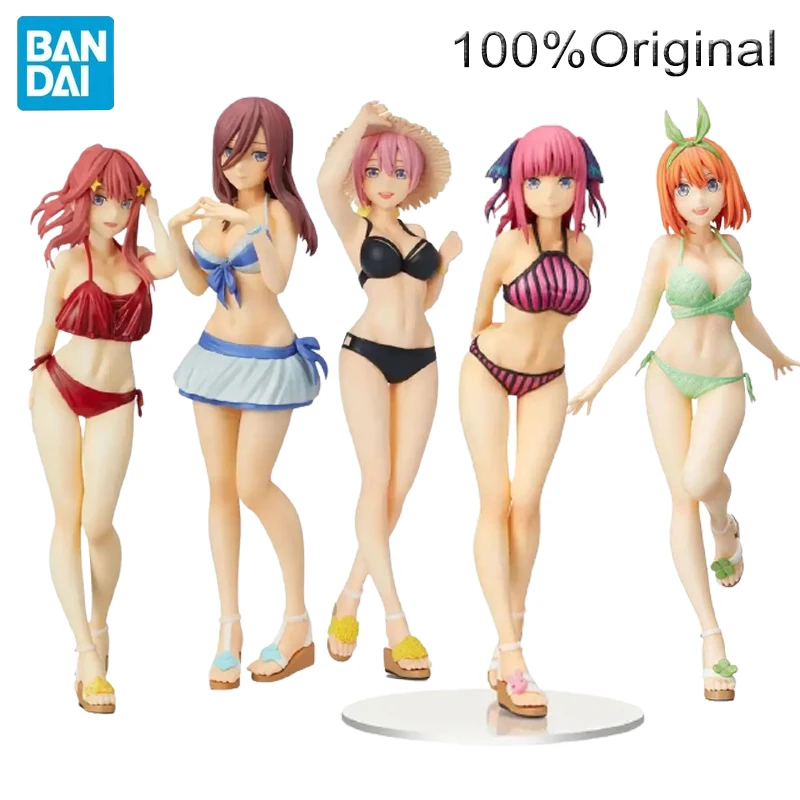 

Оригинальные фигурки Bandai Sega Pm gotouбулл No Hanayome Nakano Ichika Nino Miku Yotsuba Itsuki, экшн-фигурки, модели игрушек