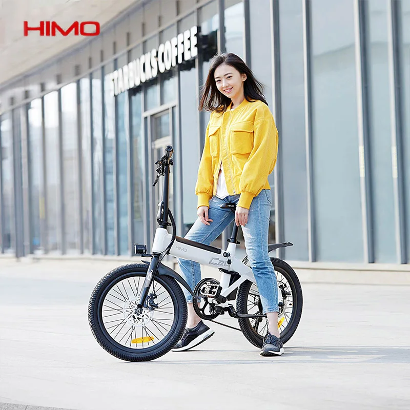 Оригинальный электрический мопед HIMO C20 велосипед 250 Вт двигатель складываемый