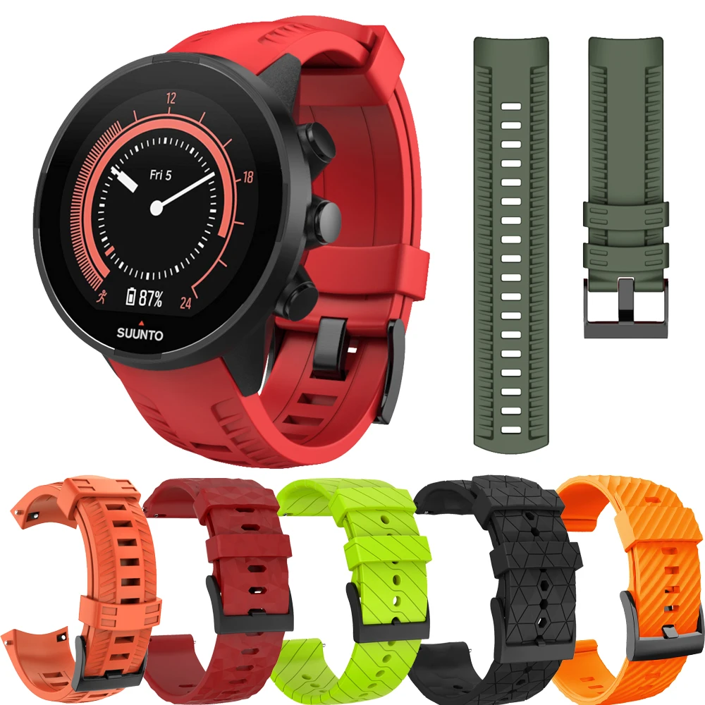 

Ремешок силиконовый для suunto 7 spartan sport, браслет hr для Suunto 9/9 baro/ D5 Watch 24 мм, сменный Браслет 24 мм