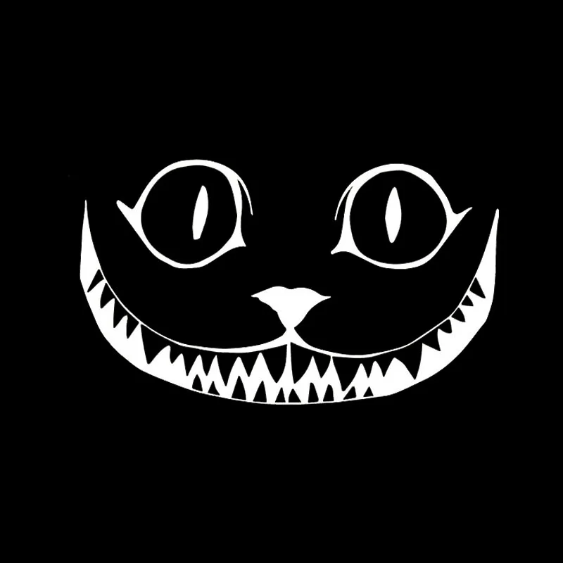 

Car Stickers Cat Roar Smiley Faces Halloween Horror PVC Car Stickers Window Decals 15.2cm* 8.9cm