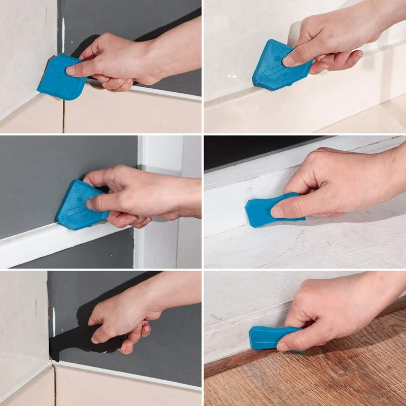 

Hot 19Pcs/Set Caulking Finisher Kit Caulk Applicator Sealant Finishing Tool Stainless Steel Nozzle Sealant Caulking Tools