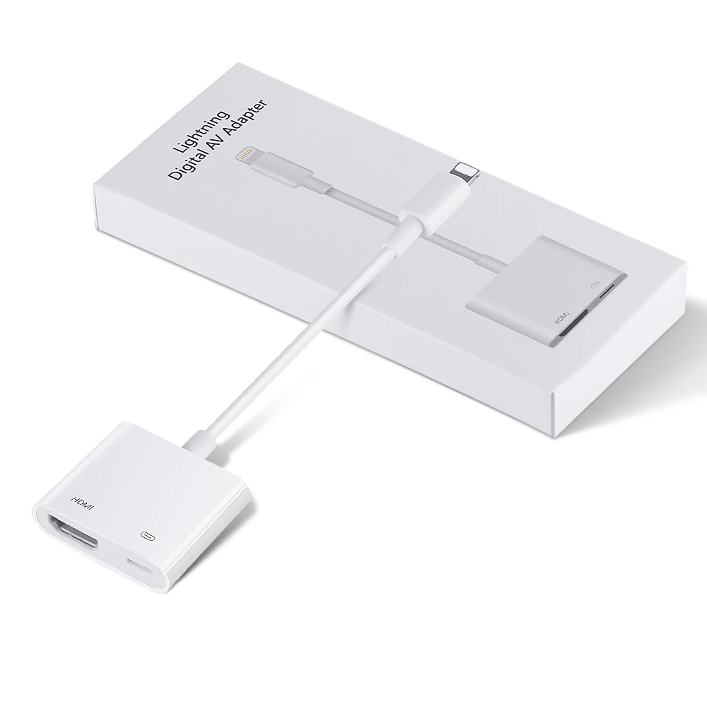 Адаптер VCHIP Lightning-HDMI для iPhone iPad проектора ТВ ايсинтетический кабель hdmi iphone 1080P 4K