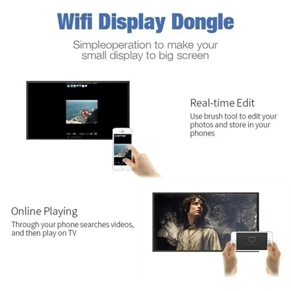 Новинка ТВ флешка Miracast G2 с поддержкой HDMI HD дисплей ключ для зеркалирования экрана