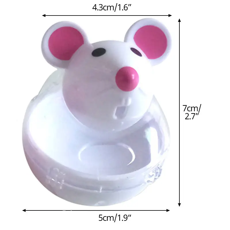 Кормушка для домашних животных кошек игрушка в форме мыши Забавный тумблер