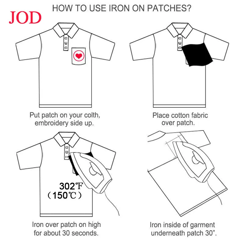 JOD Тигр бренд железо на одежде декоративное имя патч вышитые наклейки письмо