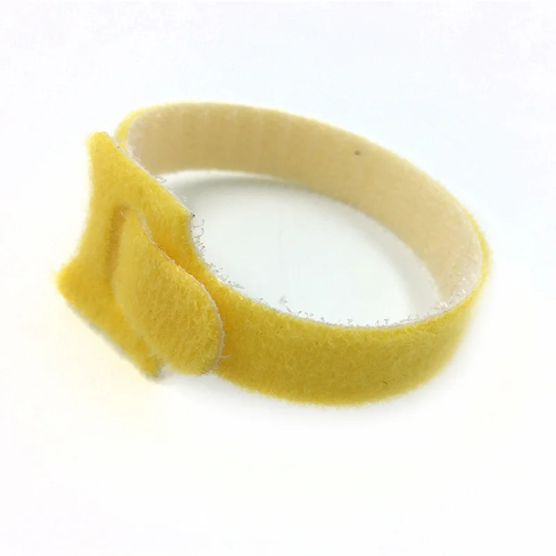 30pcs Yellow 30 шт. гибкая лента klittenband диапазон chaussure magique держатель простыни клейкая застежка 2x20 см - Цвет: 30pcs Yellow