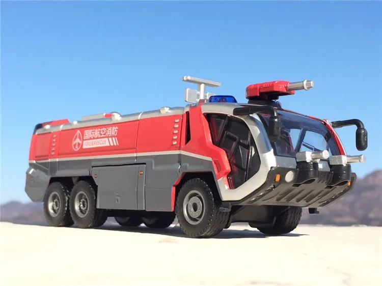 1:50 водяной пистолет высокого давления пожарная машина аэропорт модель пожарного грузовика детская игрушка сплав литья инженерный грузовик