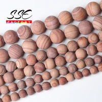 dull polish matte orange wood jaspers beads natural stone round loose beads for jewelry making diy bracelets necklace 15 strand