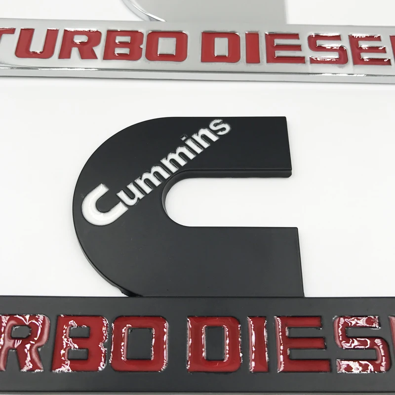 3D автомобиль Cummins Turbo дизельные эмблемы значки выход значок сменная наклейка для