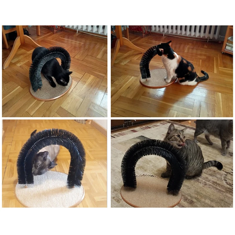 SMARTPET щетка для домашних животных, расческа, игрушка для кошек, пластиковая щетина для царапин, арка, массажер, самоуход, удаление волос, кошки, скребок, принадлежности