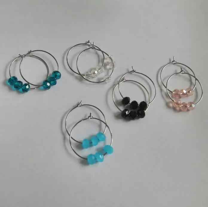 Ea625 европейские модные простые геометрические большие круглые серьги с