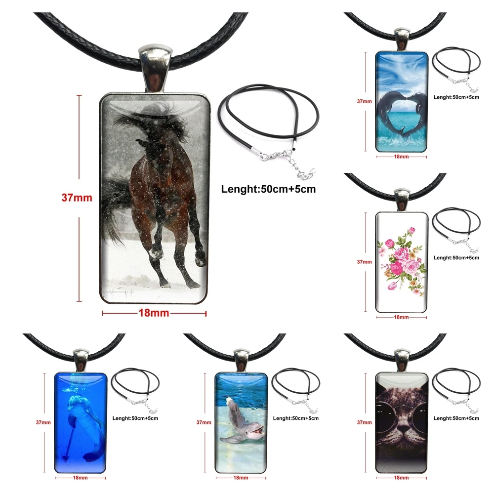 Модное ожерелье с подвеской из стекла кабошона, Женский чокер из стали, Женский ошейник ручной работы для женщин и девушек на зиму