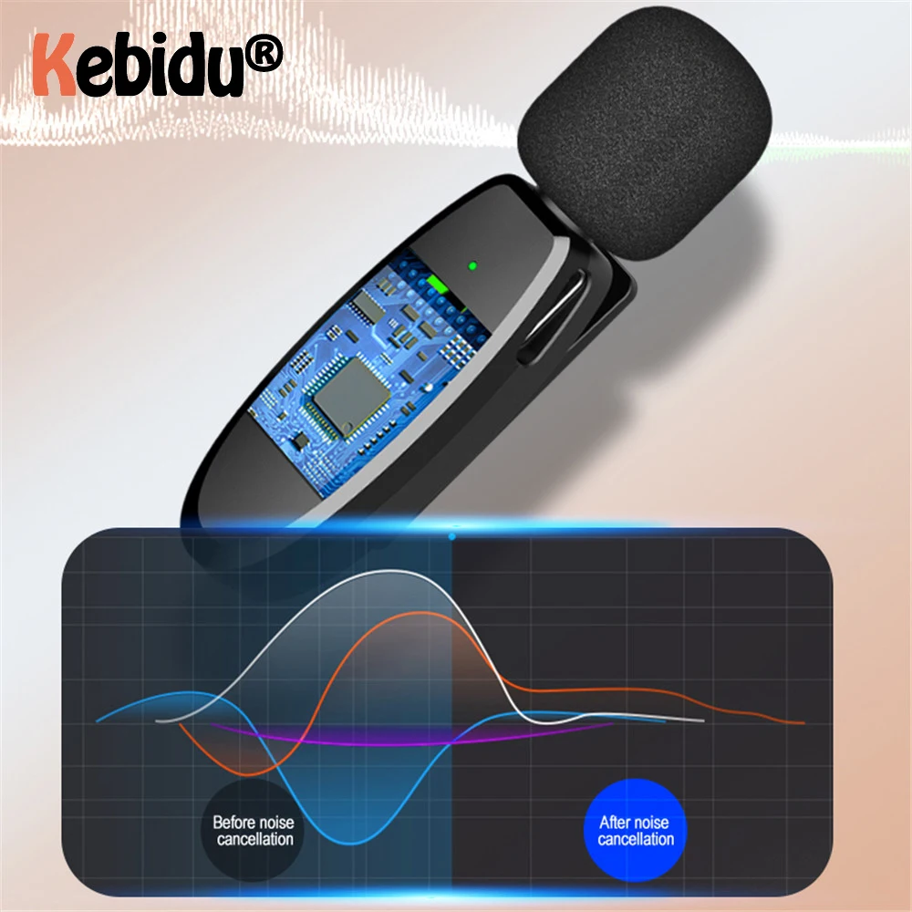 

Newest 2.4GHz Wireless Lavalier Microphone Audio Video Recording Mini Mic for iPhone Android Broadcast Game Phone Microfonoe