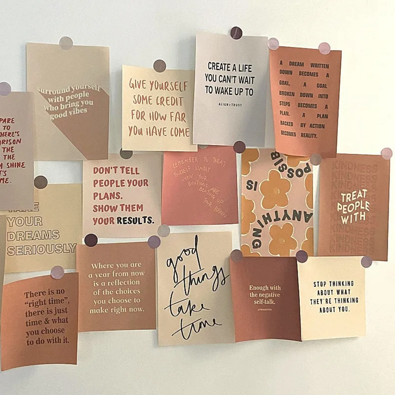 Корейский Ins Цвет английский декоративный постер простой Стиль Современный