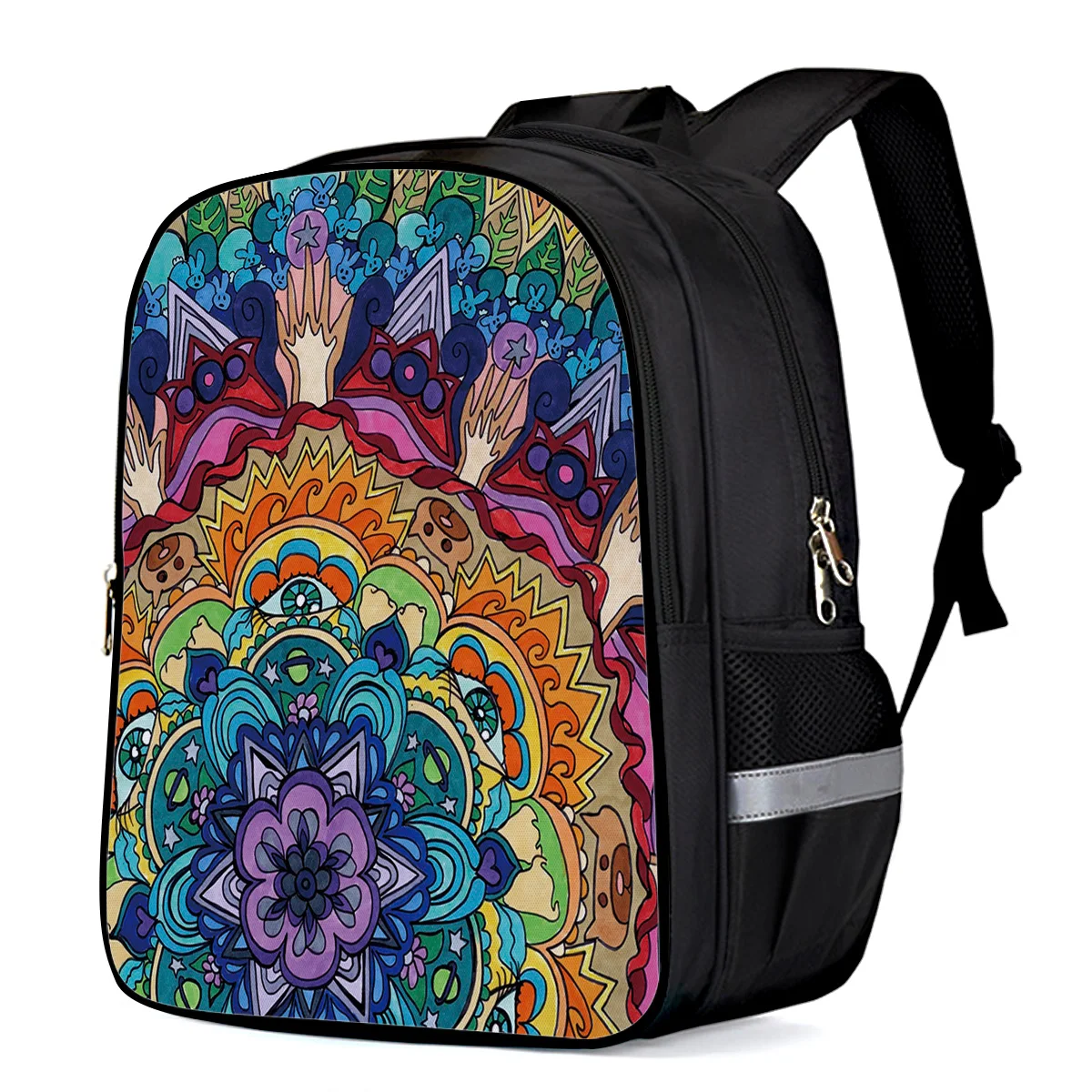 Красочные рюкзаки для ноутбука с абстрактным рисунком в виде мандалы школьная