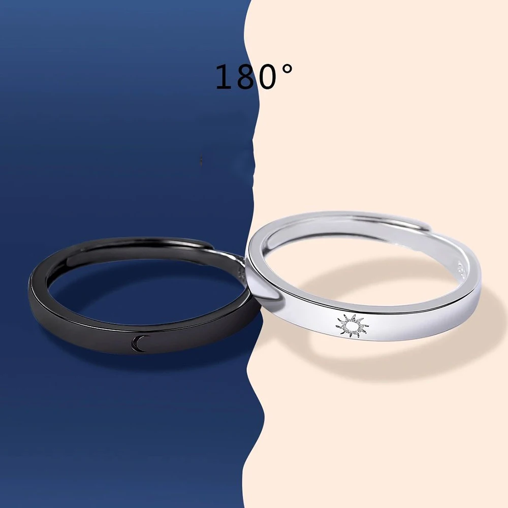 JWER парные кольца Луна Звезда модные свадебные ювелирные изделия для невесты