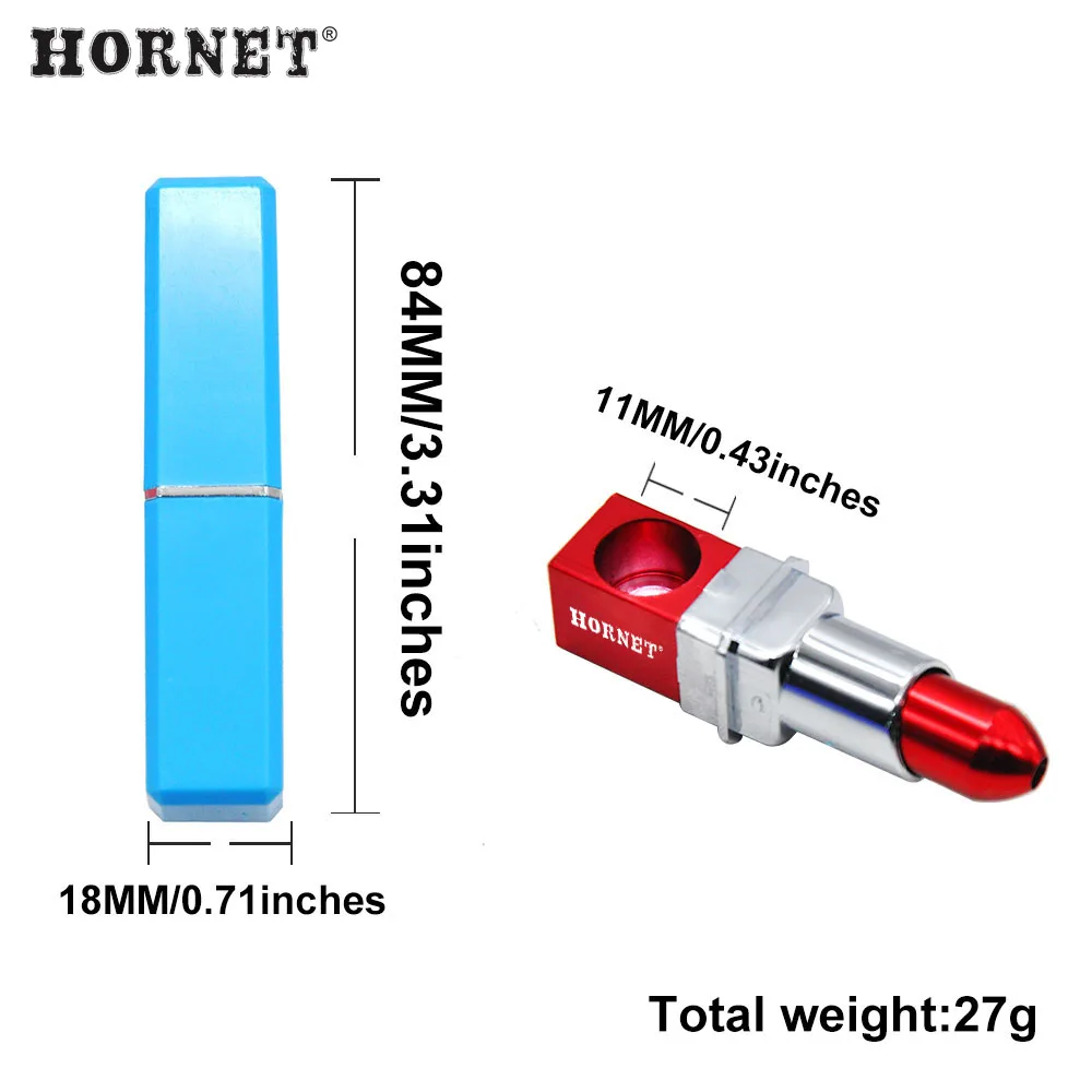 HORNET акриловая труба помада трубка Маскировка Металлические курительные трубки