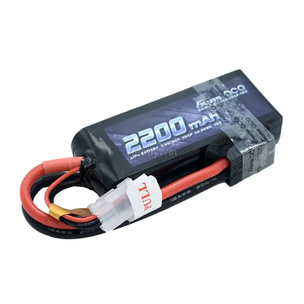 Литий-полимерный аккумулятор ACE 7 4 В 2S 2200 мА · ч 50C штекер TRX для радиоуправляемого