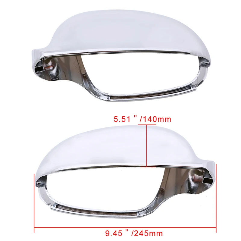 Хромированная Автомобильная внешняя боковая зеркальная оболочка рамка