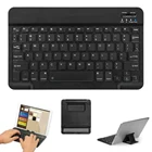 Мини-клавиатура для ноутбука, беспроводная клавиатура с поддержкой Android, ios, Windows, система для ipad, телефона, планшета, Подарочная Подставка для планшета