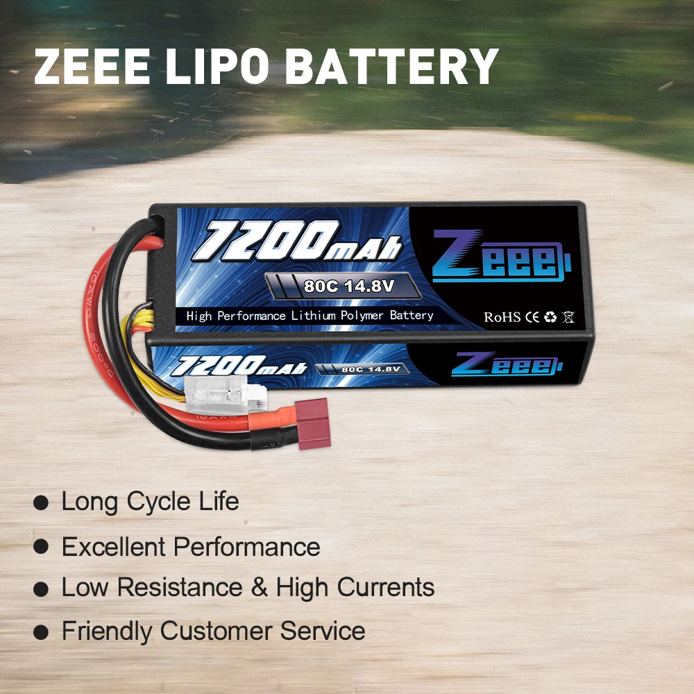 zeee 148 v 80c 7200 мач 4s lipo батарея с деканов ш