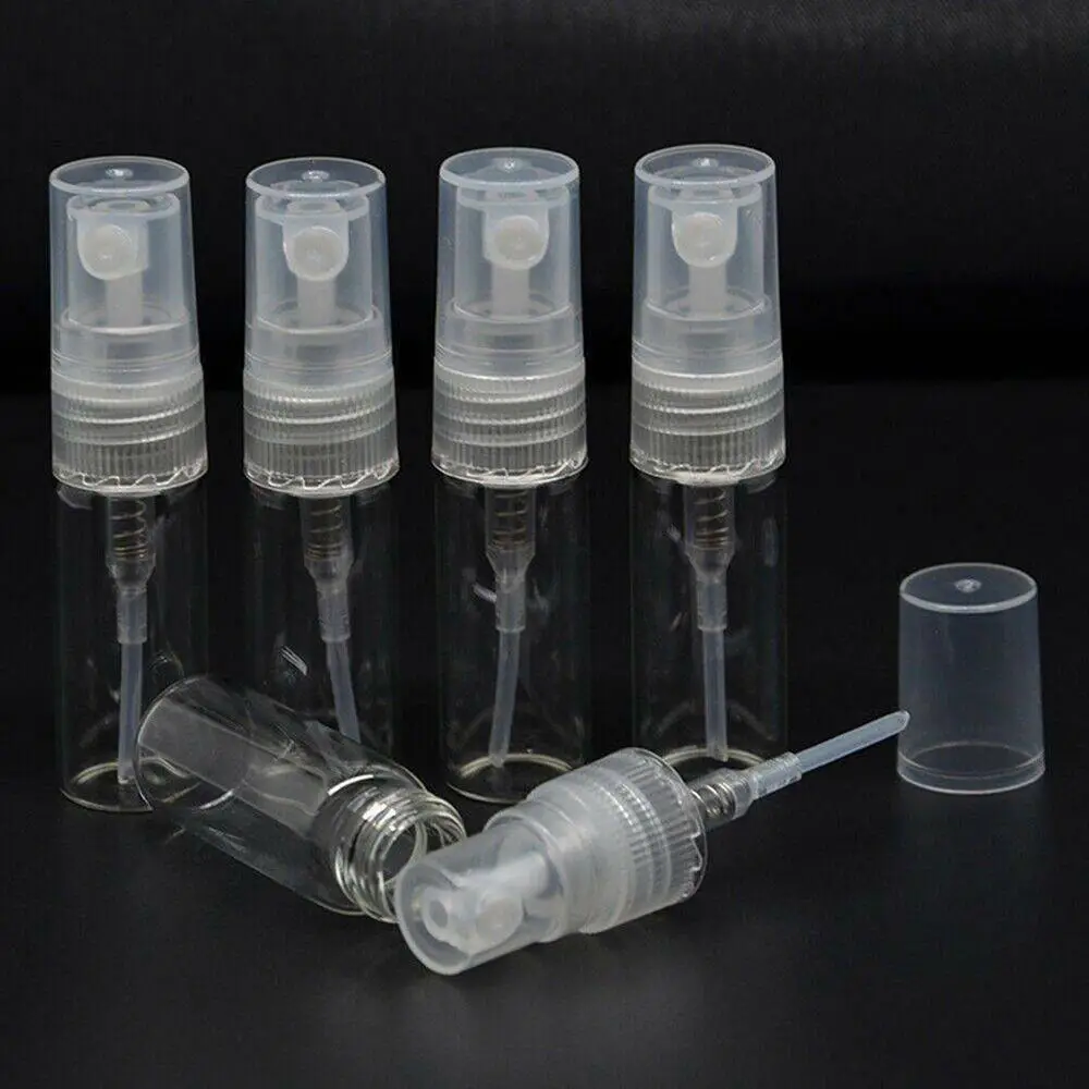 

20pcs 2/3/5ML Refillable Transparent Perfume Atomizer Empty Mini Spray Bottle